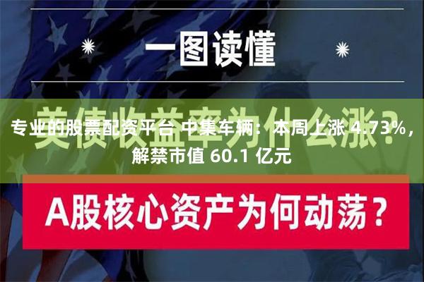 专业的股票配资平台 中集车辆：本周上涨 4.73%，解禁市值 60.1 亿元