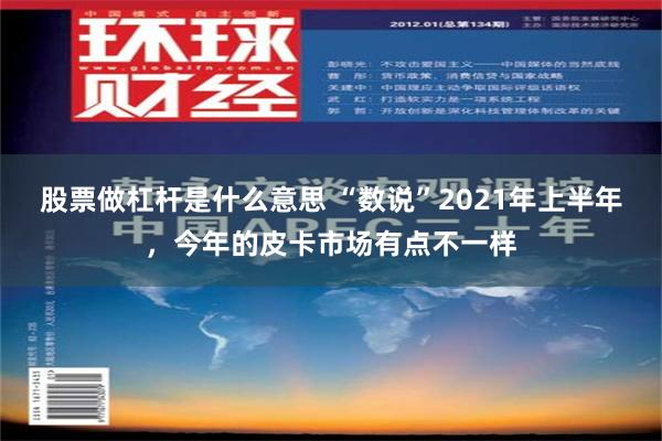 股票做杠杆是什么意思 “数说”2021年上半年，今年的皮卡市场有点不一样