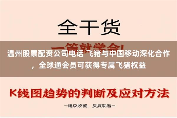 温州股票配资公司电话 飞猪与中国移动深化合作，全球通会员可获得专属飞猪权益