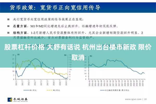 股票杠杆价格 大舒有话说 杭州出台楼市新政 限价取消